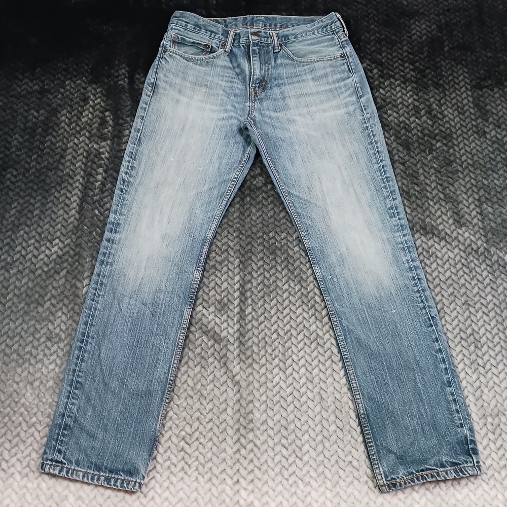 Levi's 511 Jeans Men's 31x30 Blue Cotton Denim Straight Workwear Whiskered Faded